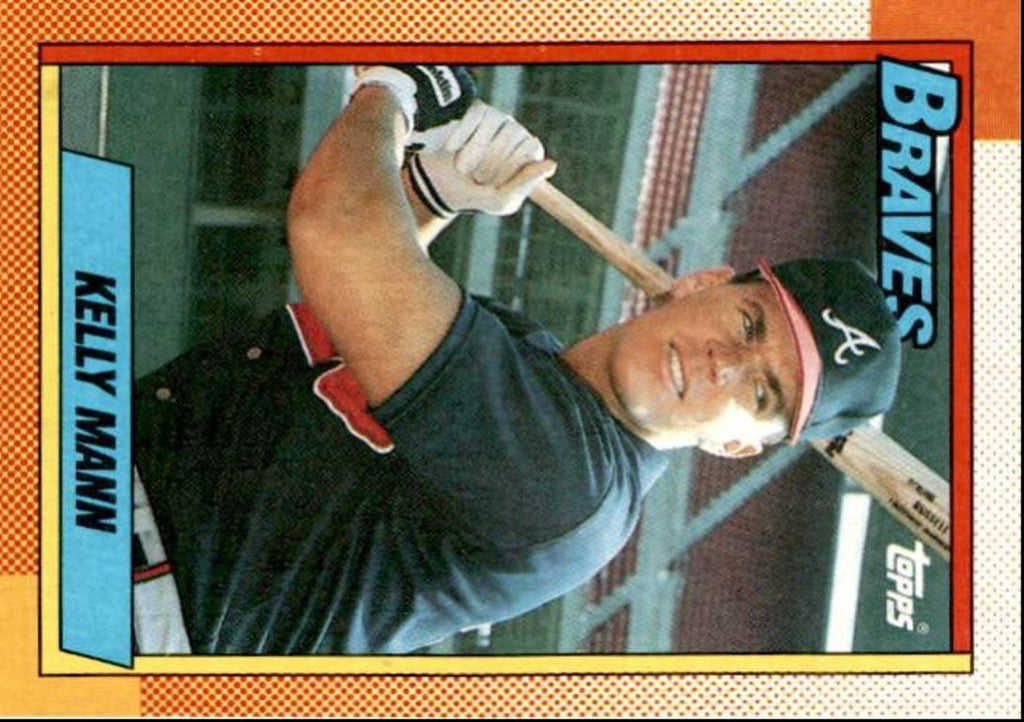 1990 Topps Baseball Cards Kelly Mann Rookie Atlanta Braves #744