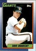 1990 Topps Baseball Cards Dave Dravecky San Francisco Giants #124