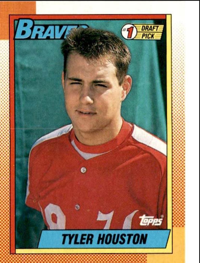 1990 Topps Baseball Cards Tyler Houston Rookie Atlanta Braves #564