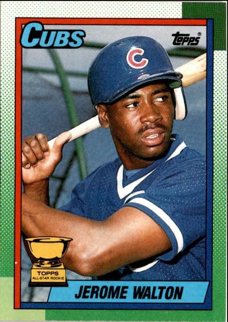 1990 Topps Baseball Cards Jerome Walton Chicago Cubs #464