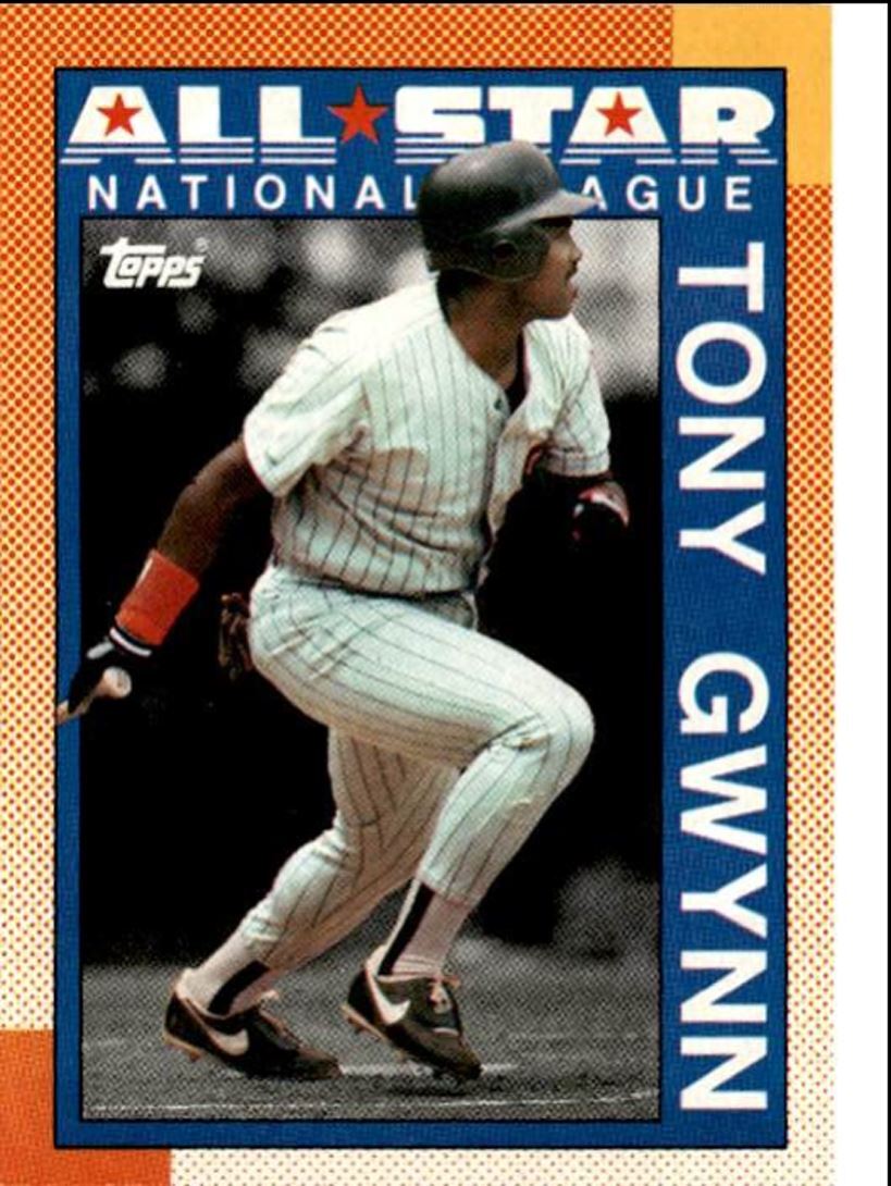 1990 Topps Baseball Cards Tony Gwynn San Diego Padres #403
