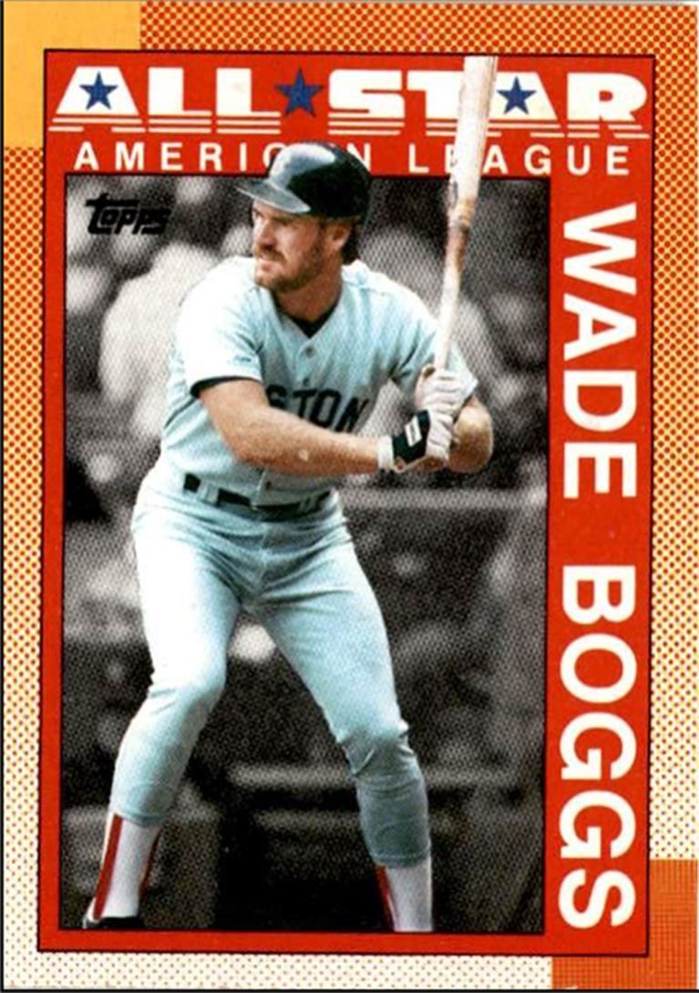 1990 Topps Baseball Cards Wade Boggs Boston Red Sox #387