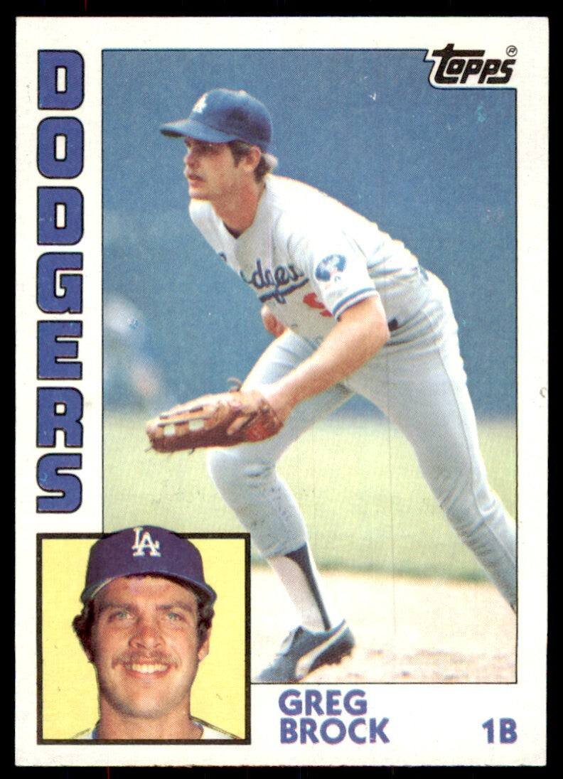 1984 Topps Greg Brock A Baseball Cards #555