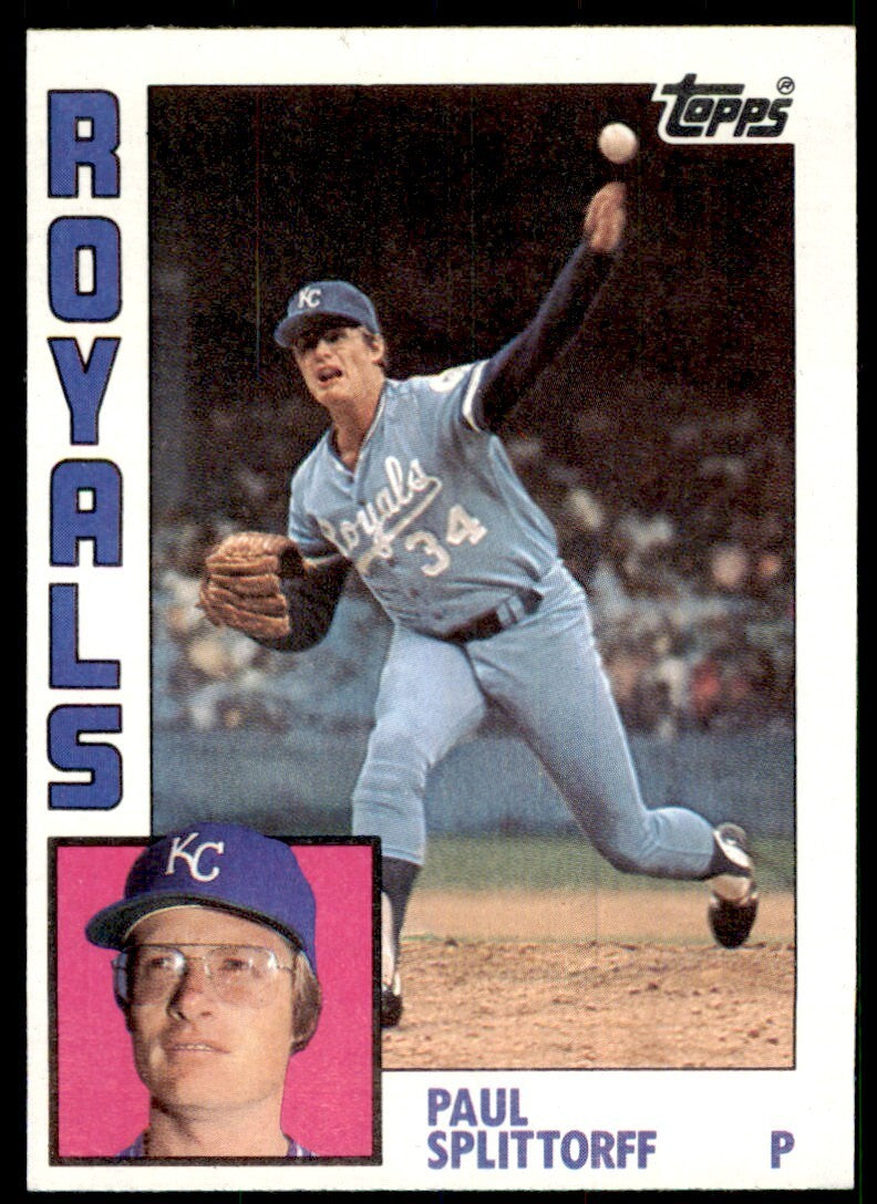 1984 Topps Paul Splittorff A Baseball Card #52