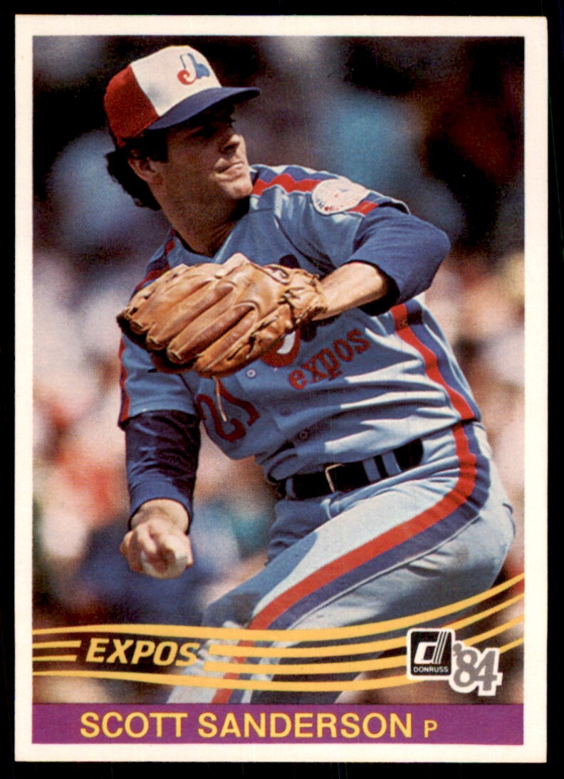 1984 Donruss Scott Sanderson A Baseball Cards #341