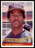 1984 Donruss Julio Franco Baseball Cards #216