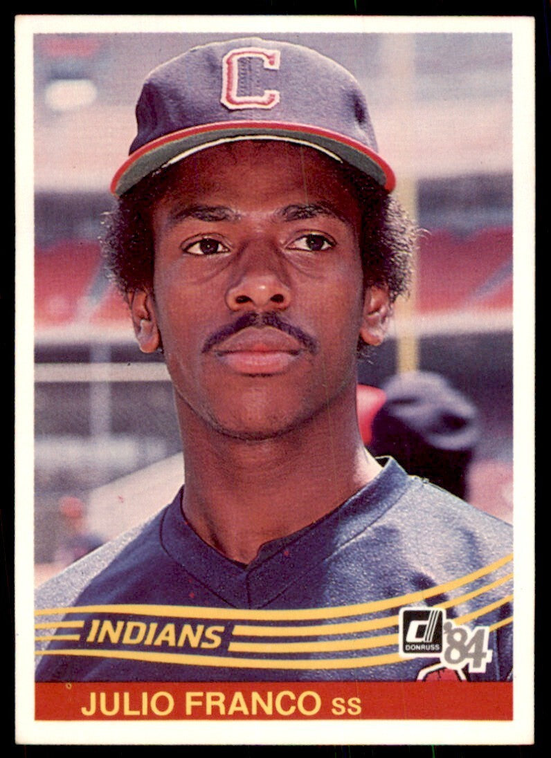 1984 Donruss Julio Franco Baseball Cards #216
