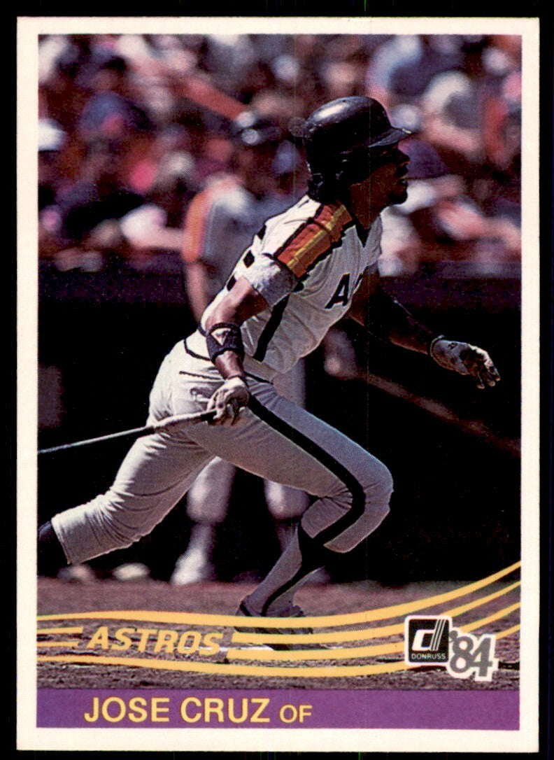 1984 Donruss Jose Cruz B Baseball Cards #182
