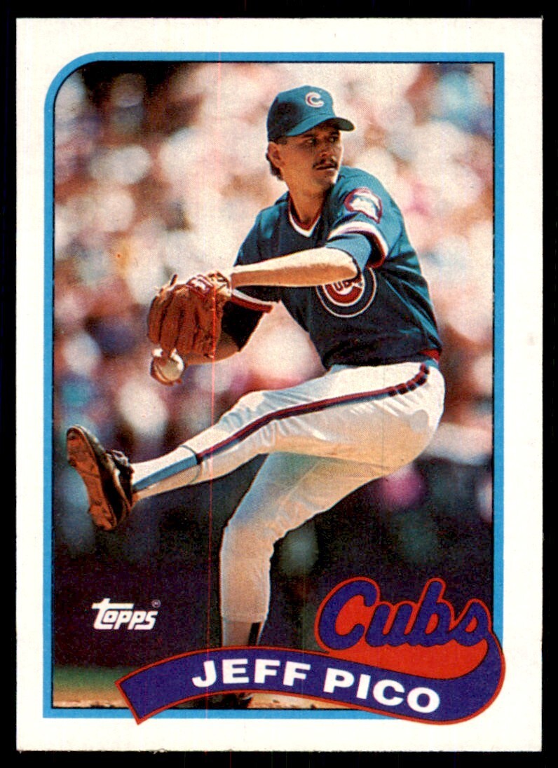1989 Topps Baseball Card Jeff Pico Rookie Chicago Cubs #262