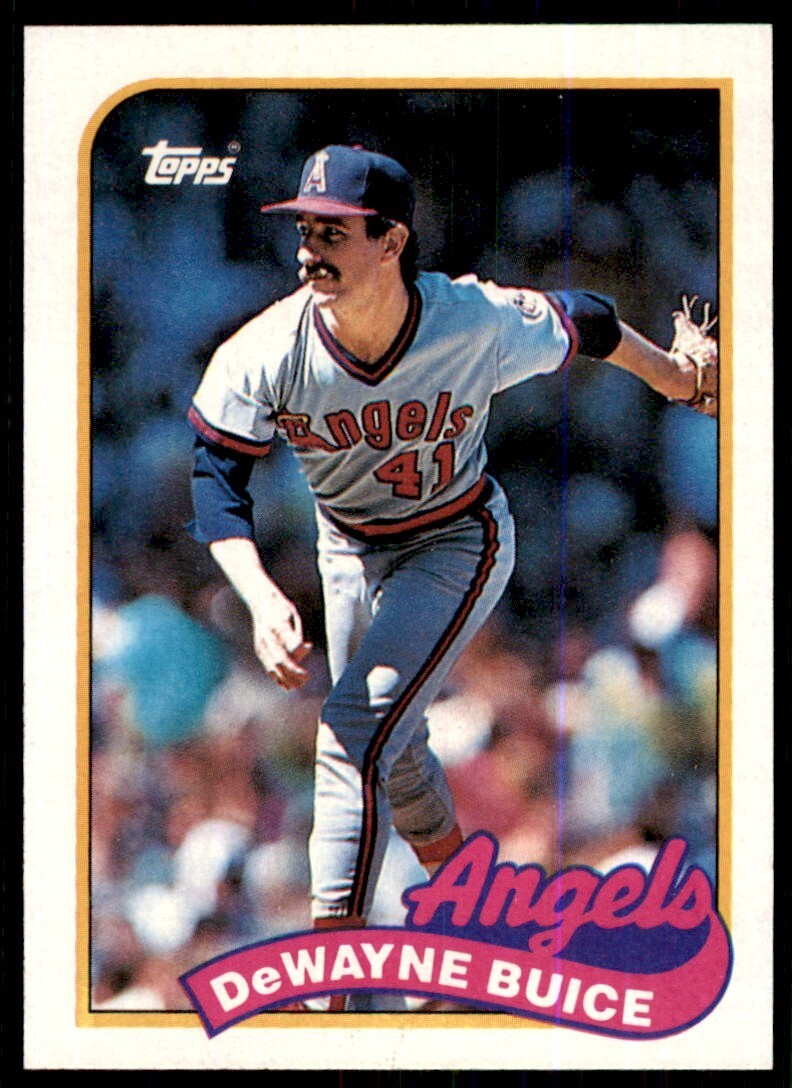 1989 Topps Baseball Card DeWayne Buice California Angels #147