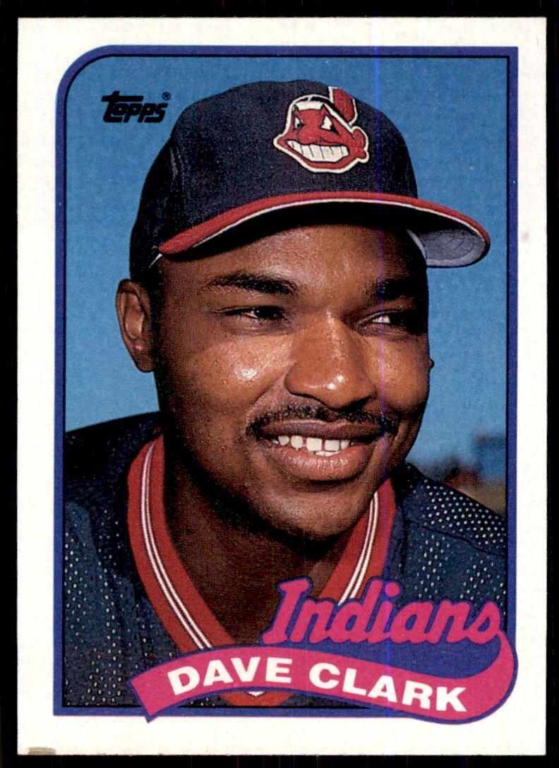 1989 Topps Baseball Card Dave Clark Cleveland Indians #574