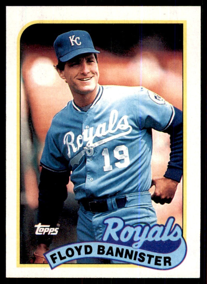 1989 Topps Baseball Card Floyd Bannister Kansas City Royals #638
