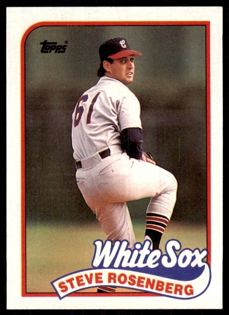 1989 Topps Baseball Card Steve Rosenberg Rookie p Chicago White Sox #616