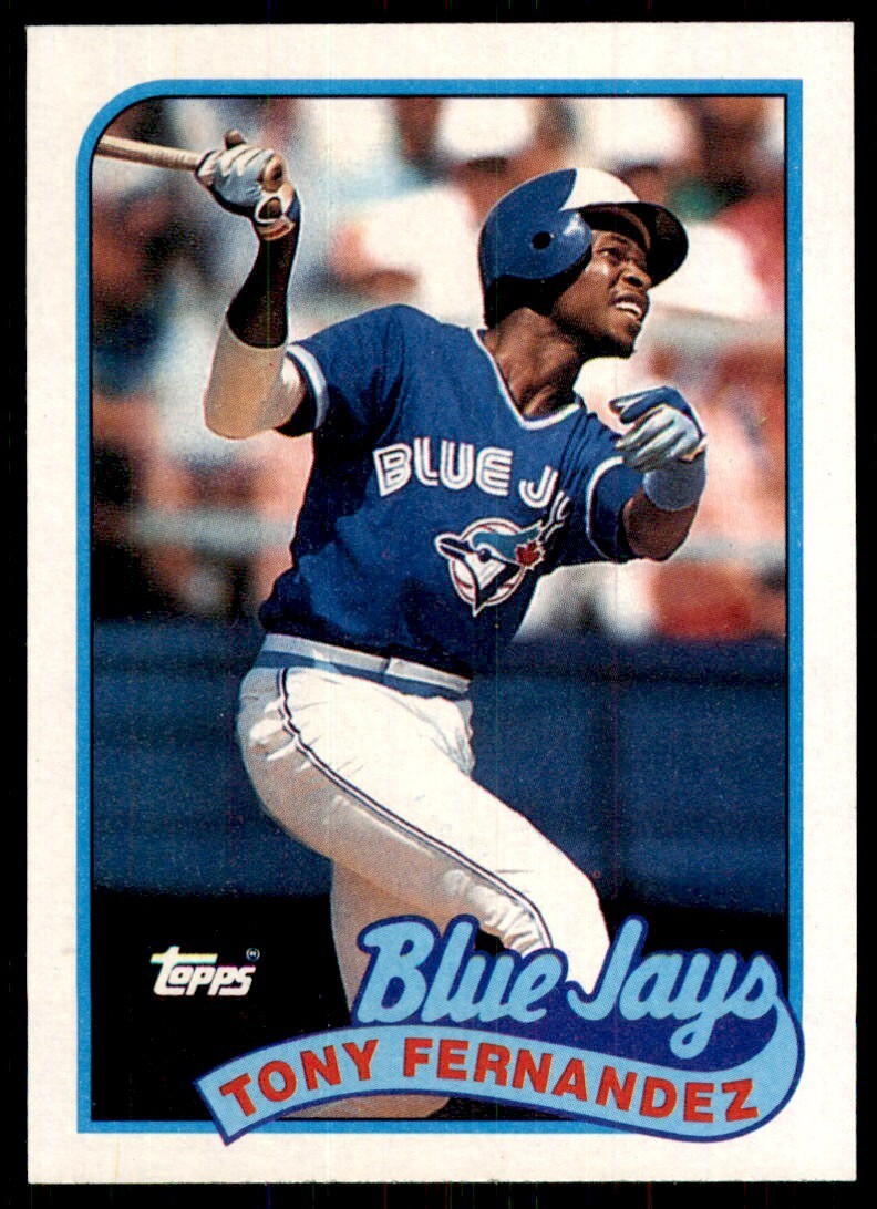 1989 Topps Baseball Card Tony Fernandez Toronto Blue Jays #170
