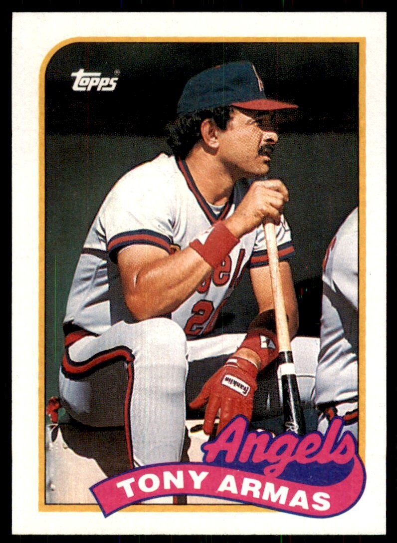 1989 Topps Baseball Card Tony Armas California Angels #332