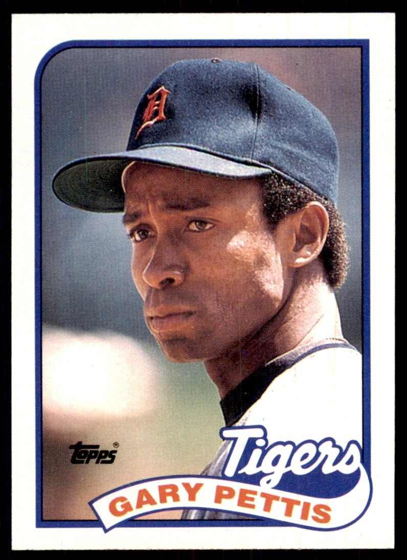 1989 Topps Baseball Card Gary Pettis Detroit Tigers #146