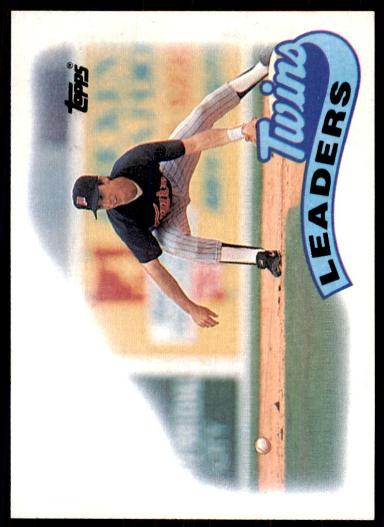 1989 Topps Baseball Card Twins Team Leaders:  Kent Hrbek/Gary Gaetti Minnesota