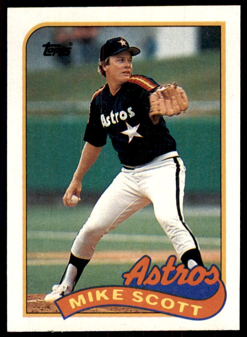 1989 Topps Baseball Card Mike Scott Houston Astros #180
