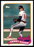 1989 Topps Baseball Card Terry Clark Rookie California Angels #129