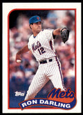 1989 Topps Baseball Card Ron Darling New York Mets #105
