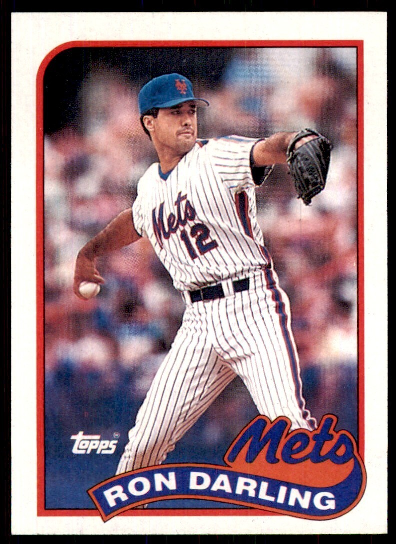1989 Topps Baseball Card Ron Darling New York Mets #105