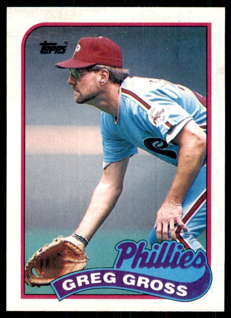 1989 Topps Baseball Card Greg Gross of Philadelphia Phillies #438