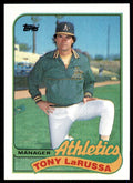1989 Topps Baseball Card Tony LaRussa Oakland Athletics #224