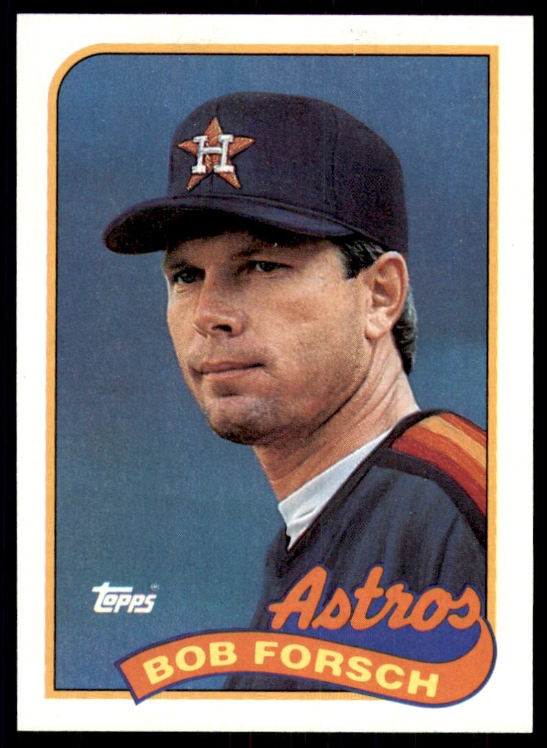1989 Topps Baseball Card Bob Forsch Houston Astros #163