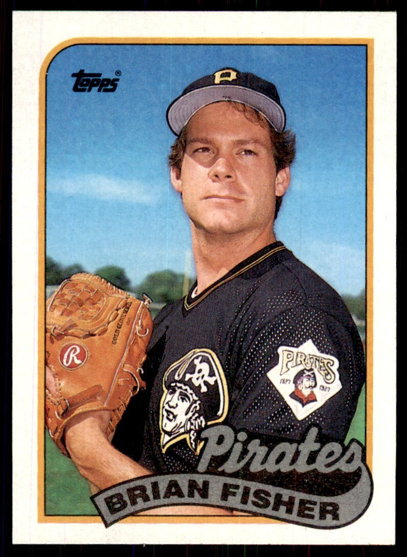 1989 Topps Baseball Card Brian Fisher Pittsburgh Pirates #423