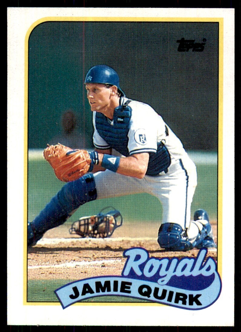 1989 Topps Baseball Card Jamie Quirk Kansas City Royals #702