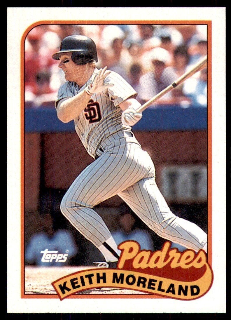 1989 Topps Baseball Card Keith Moreland San Diego Padres #773
