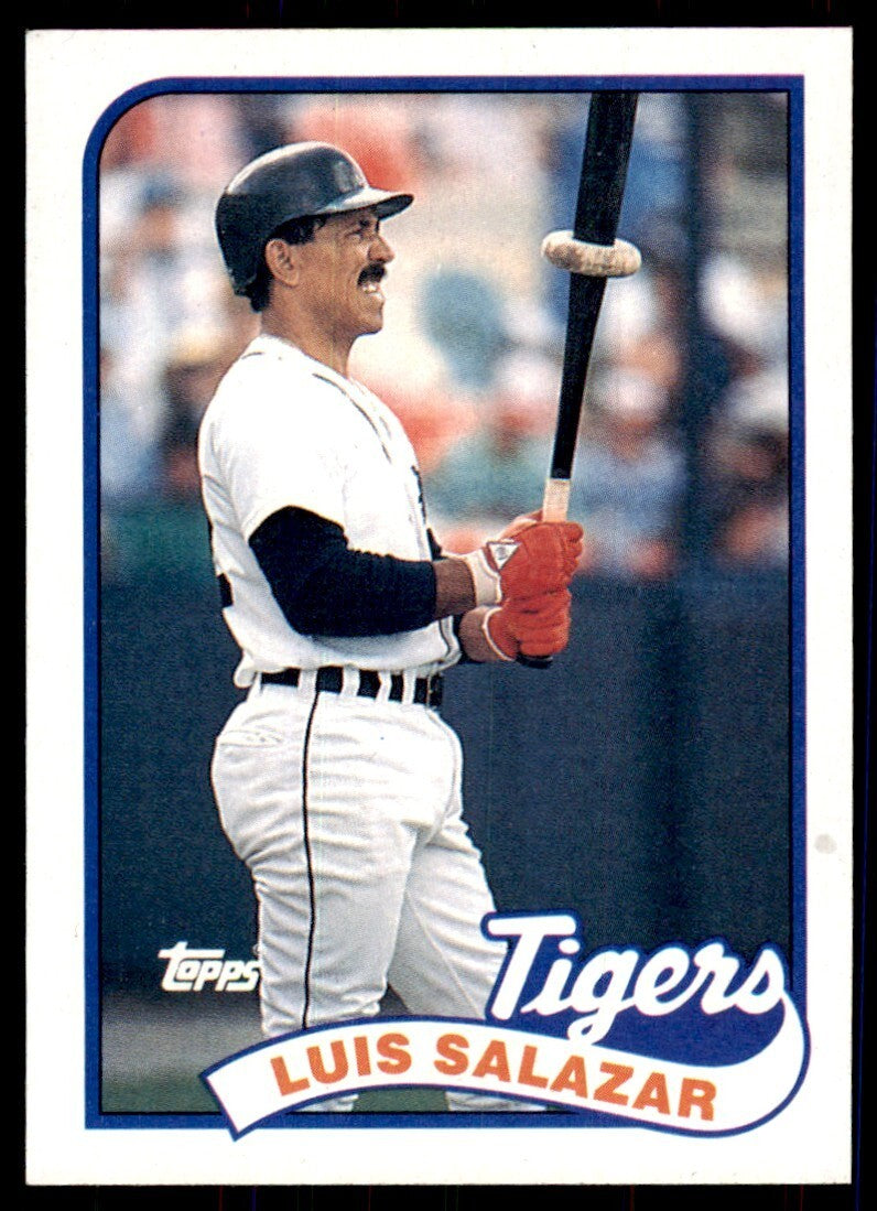 1989 Topps Baseball Card Luis Salazar Detroit Tigers #553