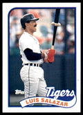 1989 Topps Baseball Card Luis Salazar Detroit Tigers #553
