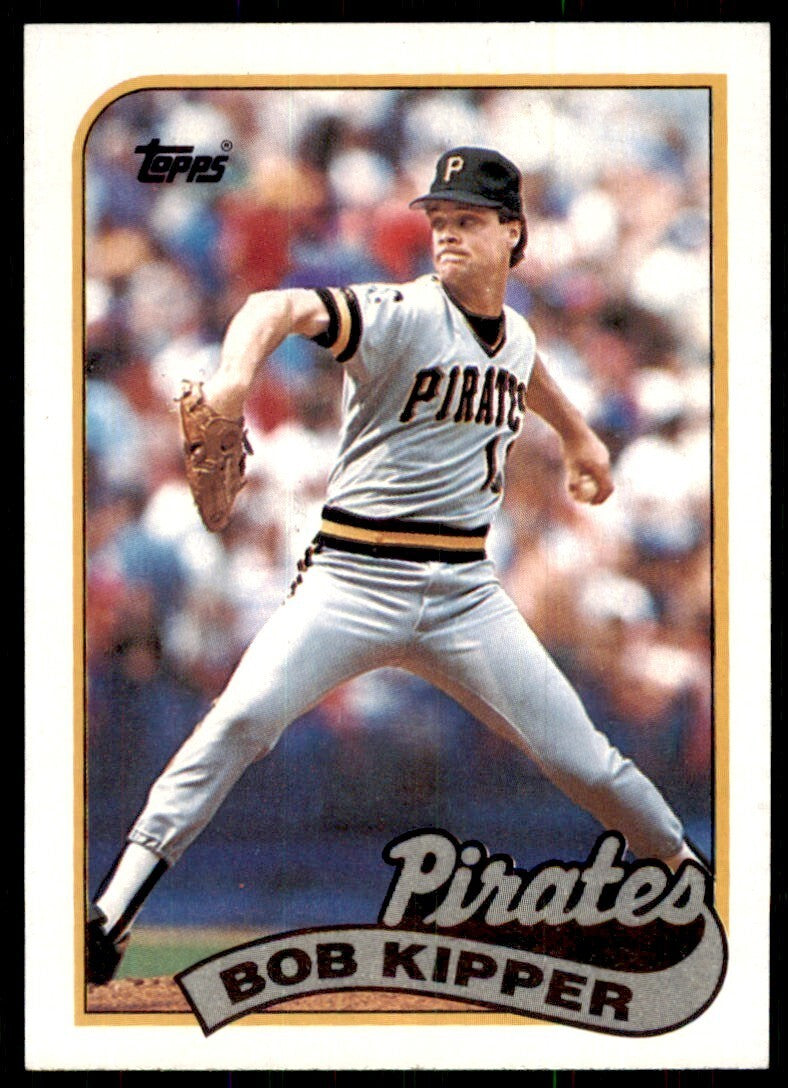 1989 Topps Baseball Card Bob Kipper Pittsburgh Pirates #114