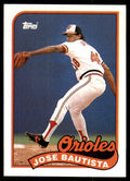 1989 Topps Baseball Card Jose Bautista Rookie p Baltimore Orioles #469