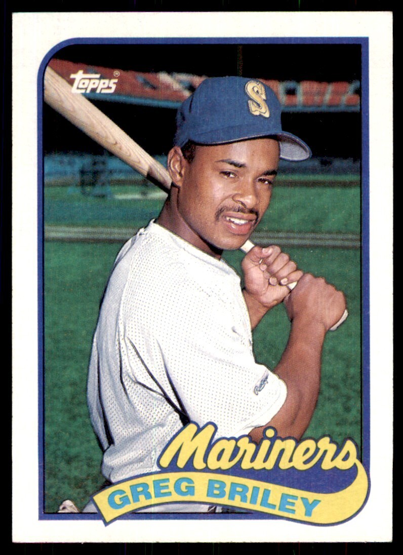 1989 Topps Baseball Card Greg Briley Rookie Seattle Mariners #781