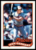1989 Topps Baseball Card Ken Gerhart of Baltimore Orioles #598