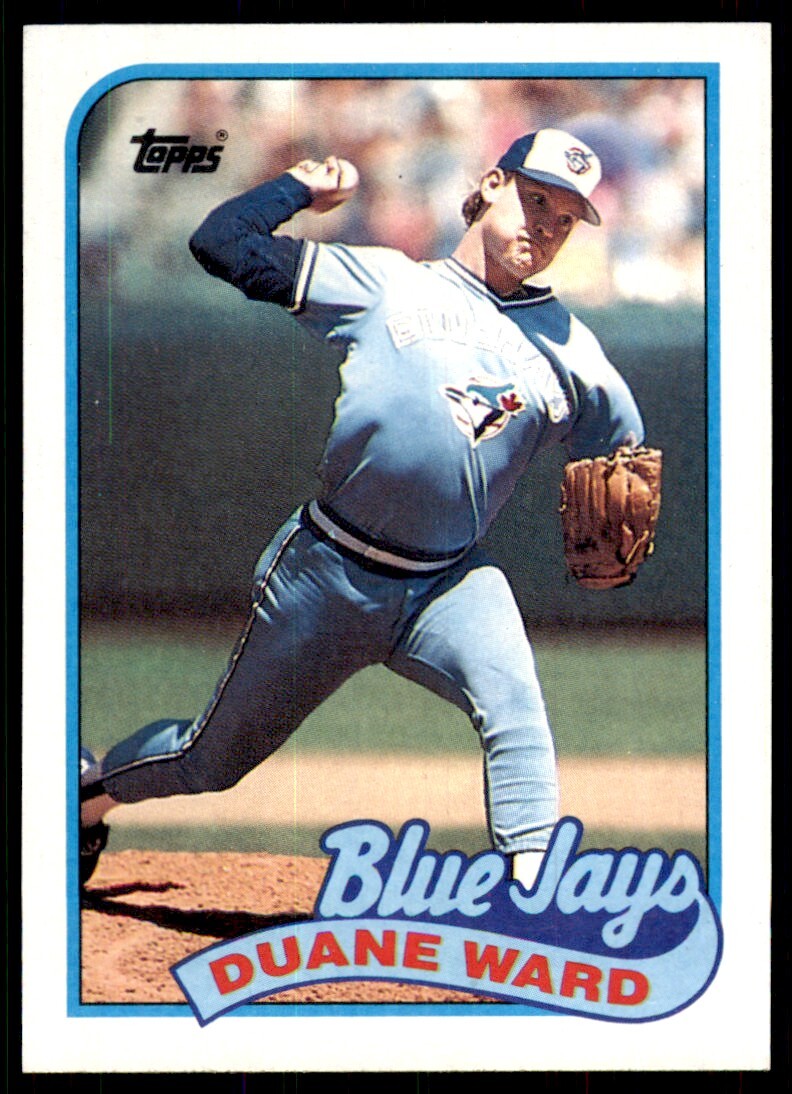 1989 Topps Baseball Card Duane Ward rp Toronto Blue Jays #502