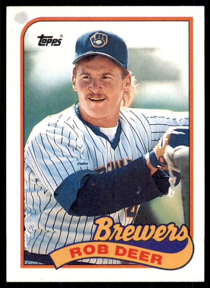 1989 Topps Baseball Card Rob Deer of Milwaukee Brewers #364