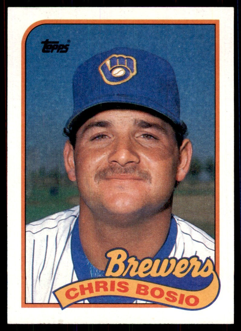1989 Topps Baseball Card Chris Bosio p Milwaukee Brewers #311