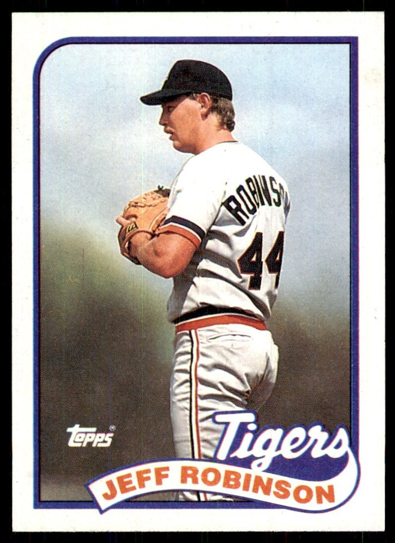 1989 Topps Baseball Card Jeff Robinson p Detroit Tigers #267