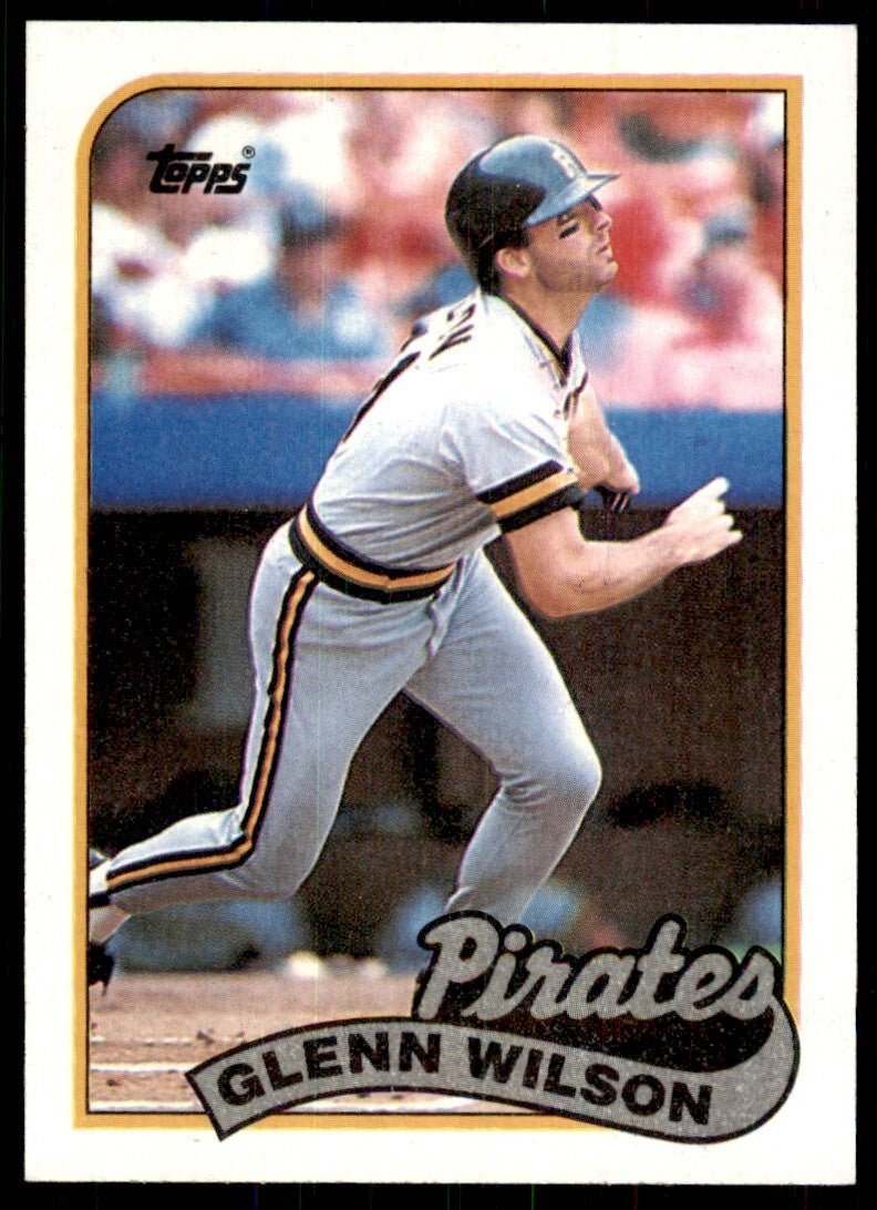 1989 Topps Baseball Card Glenn Wilson of Pittsburgh Pirates #293