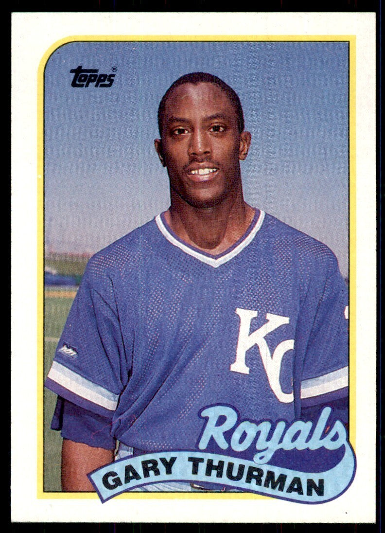 1989 Topps Baseball Card Gary Thurman of Kansas City Royals #323