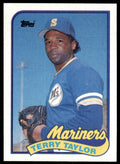 1989 Topps Baseball Card Terry Taylor Rookie pitcher Seattle Mariners #597