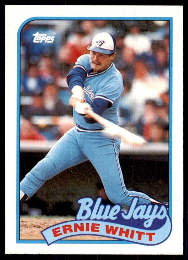 1989 Topps Baseball Card Ernie Whitt c Toronto Blue Jays #289