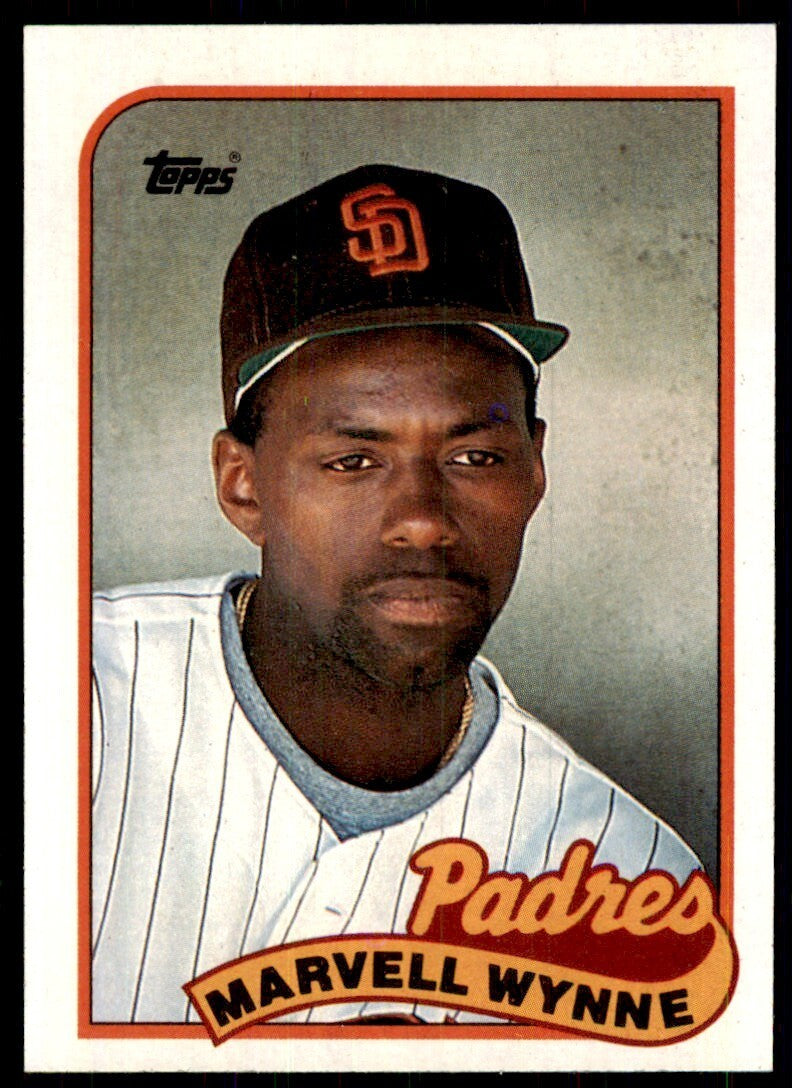 1989 Topps Baseball Card Marvell Wynne San Diego Padres #353
