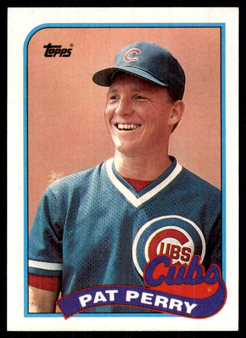 1989 Topps Baseball Card Pat Perry Chicago Cubs #186