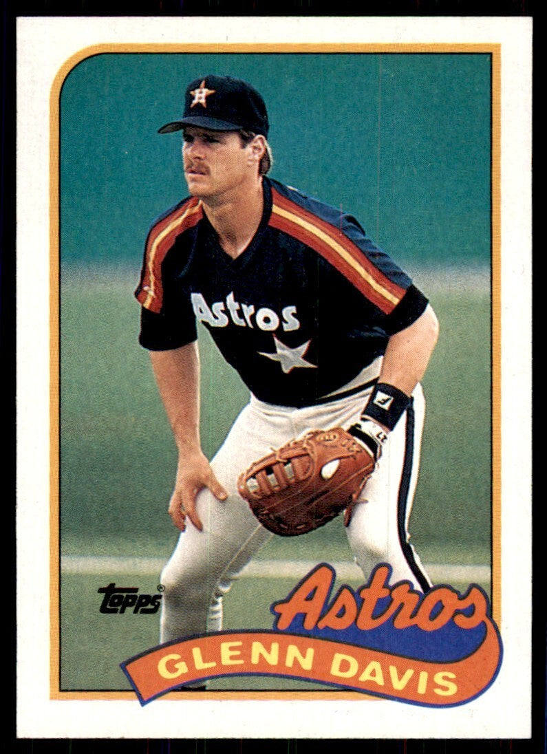 1989 Topps Baseball Card Glenn Davis 1b Houston Astros #765