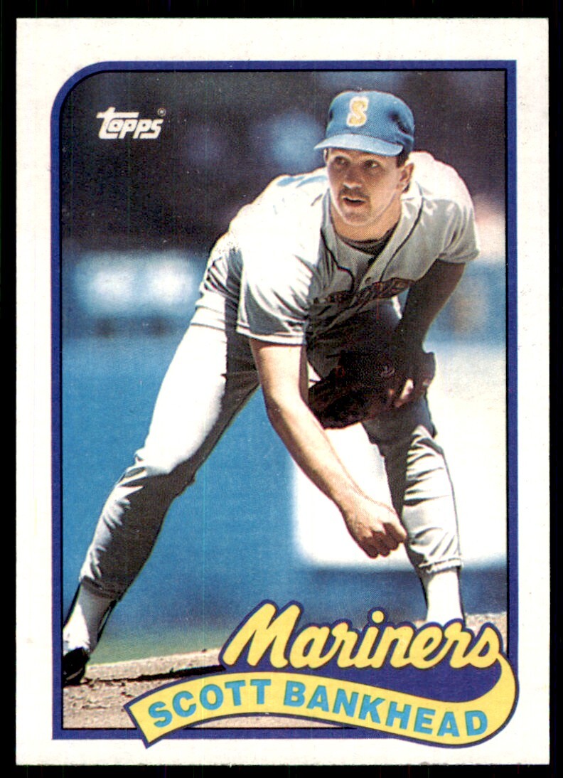 1989 Topps Baseball Card Scott Bankhead sp Seattle Mariners #79