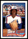 1989 Topps Baseball Card Pascual Perez p Montreal Expos #73